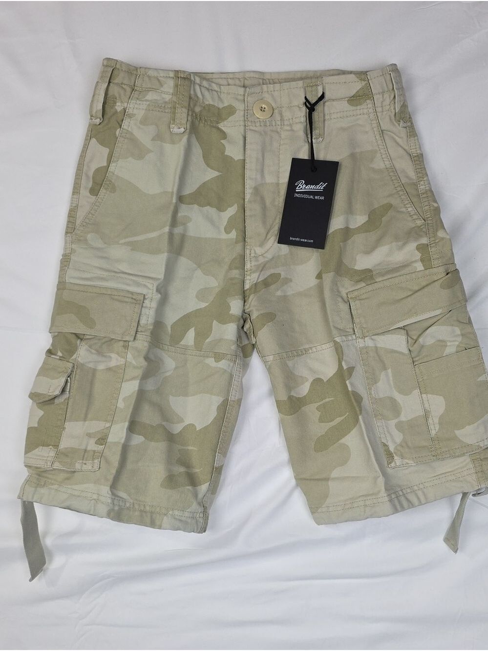 Men’s Desert Camo Cargo Shorts - Beige Small